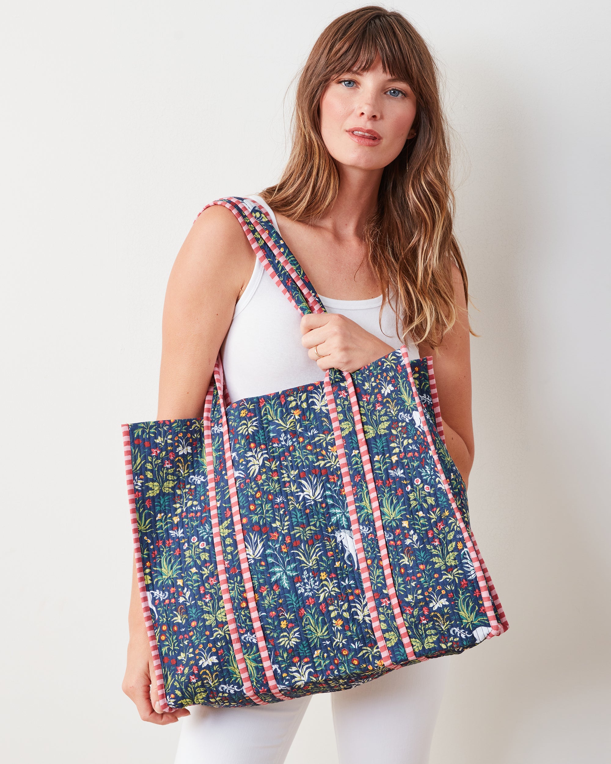 Unicorns Garden - The Traveler Tote - Indigo - Printfresh