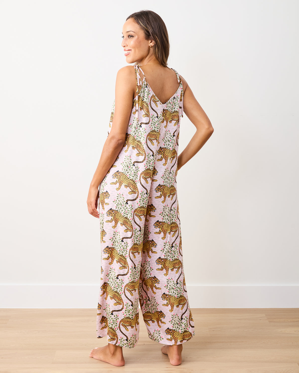 Bagheera - Eco Satin Jaipur Jumpsuit - Blush - Printfresh