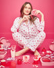 Candy Hearts - Long PJ Set - Pale Pink - Printfresh