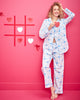 Checkered Hearts - Long PJ Set - Blue Eyes - Printfresh