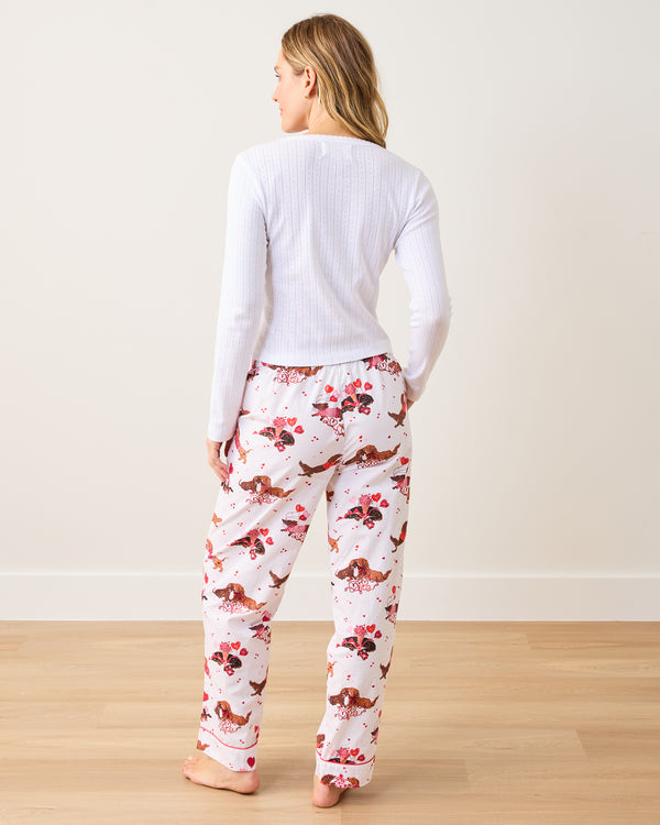 Dachshund Date - PJ Pants - Cloud - Printfresh