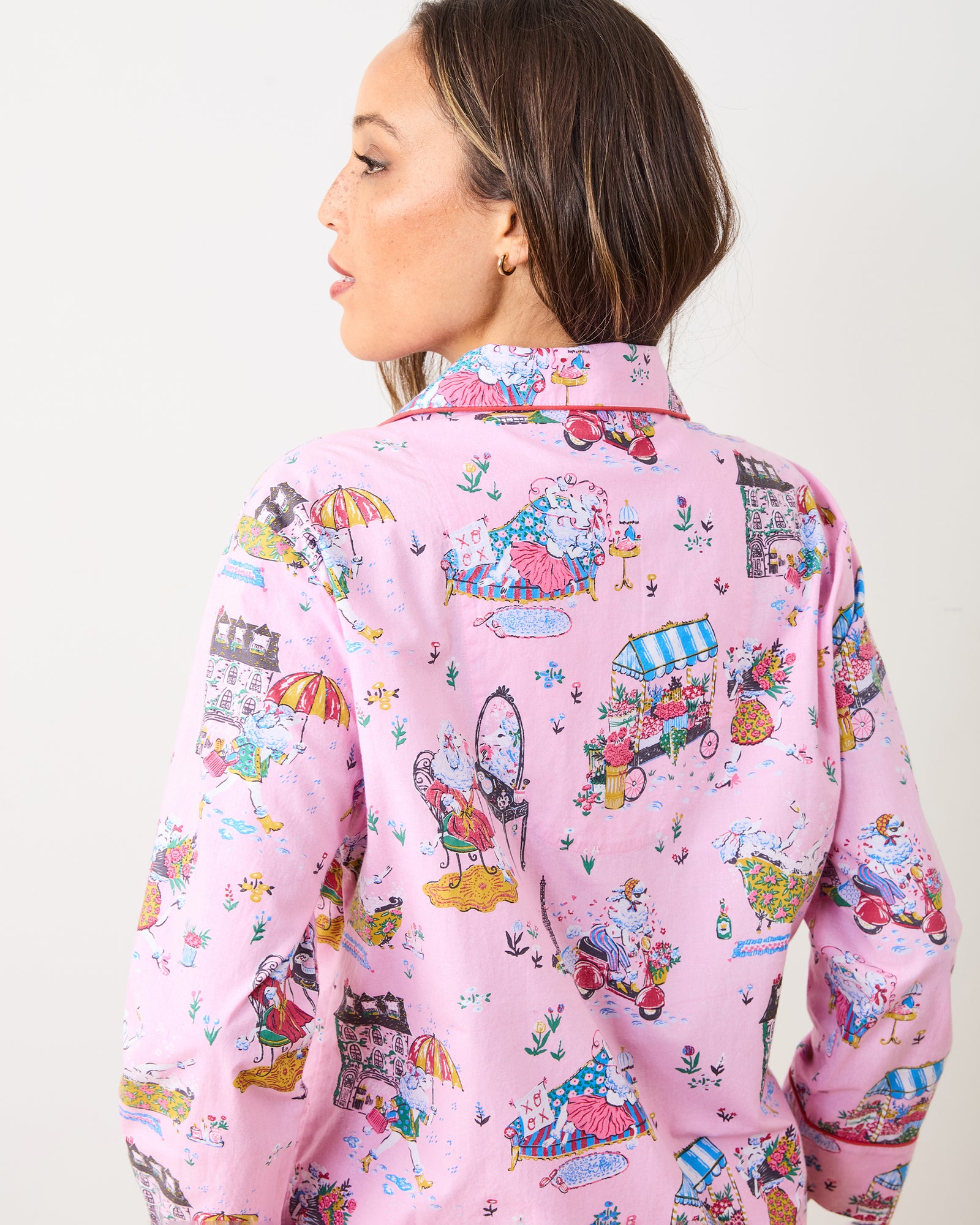 Parisian Poodles - Long PJ Set - Paris Pink - Printfresh