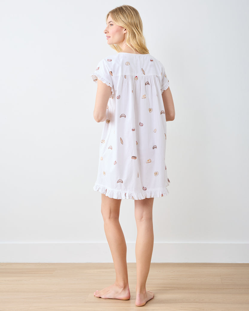 Freshly Baked - Pintuck Nightgown - Cloud - Printfresh