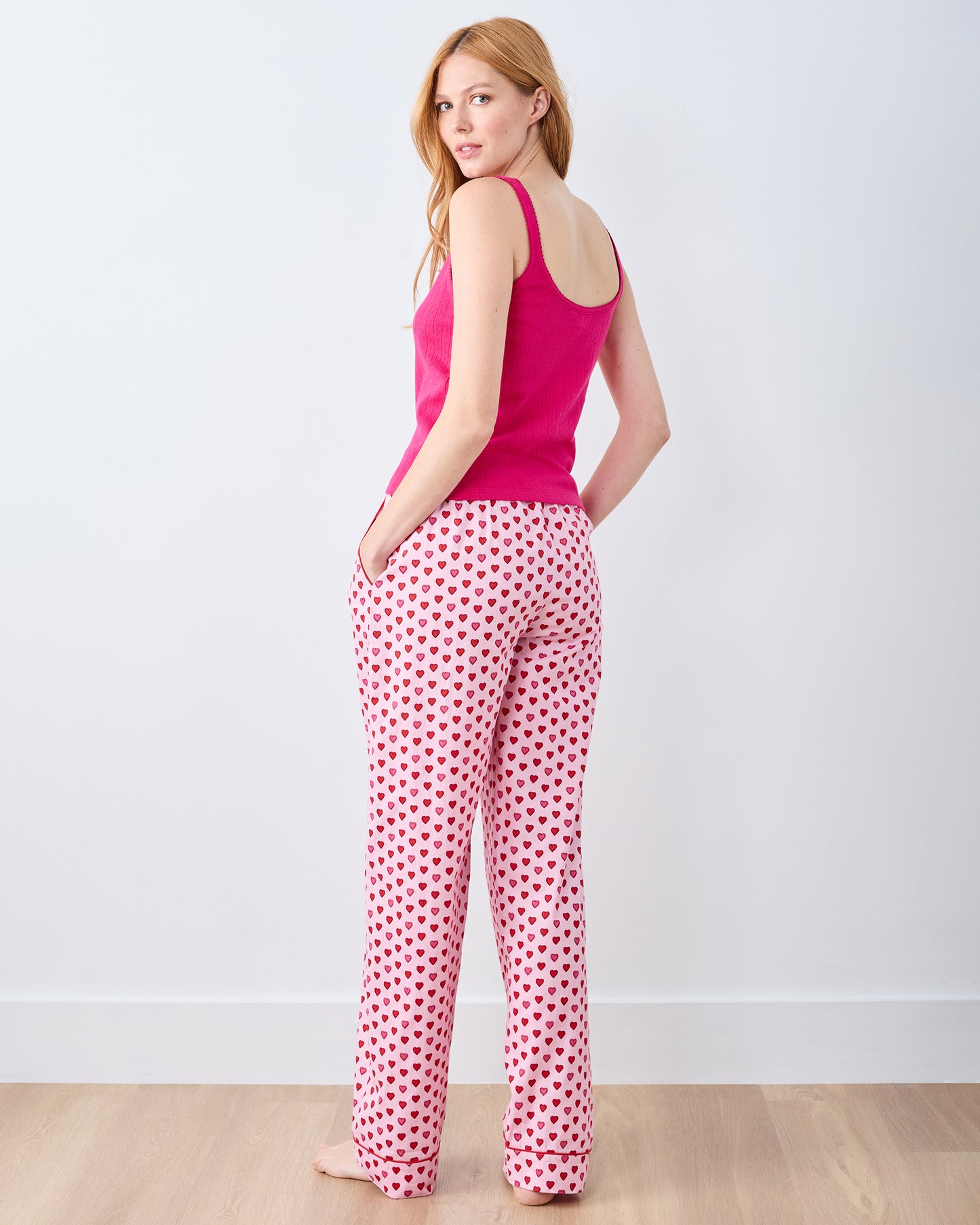 Mini Candy Hearts - PJ Pants - Pink Macaron - Printfresh