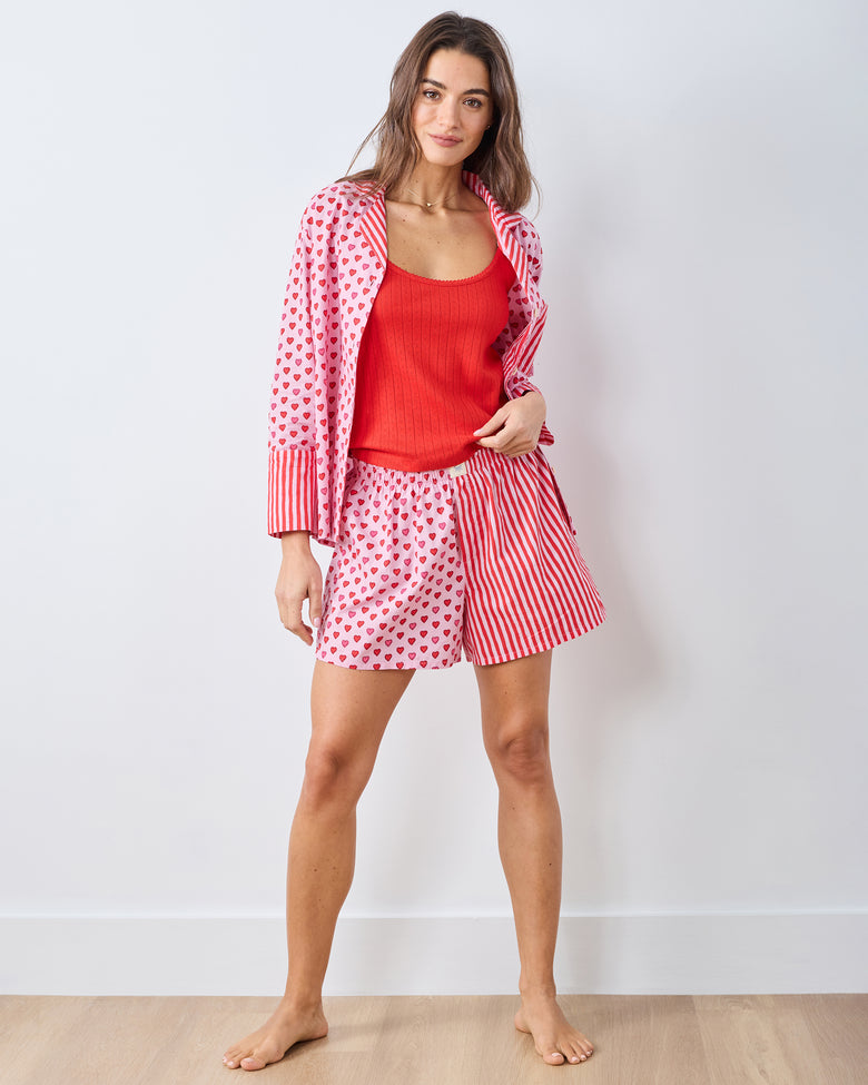 Mini Candy Hearts - Reese Boxer Set - Pink Macaron - Printfresh