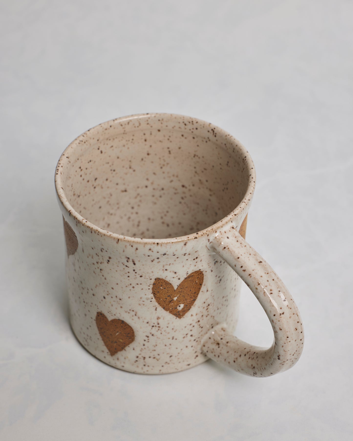 Handmade Ceramic Mug – Heart - Sarah Mennell Ceramics - Printfresh