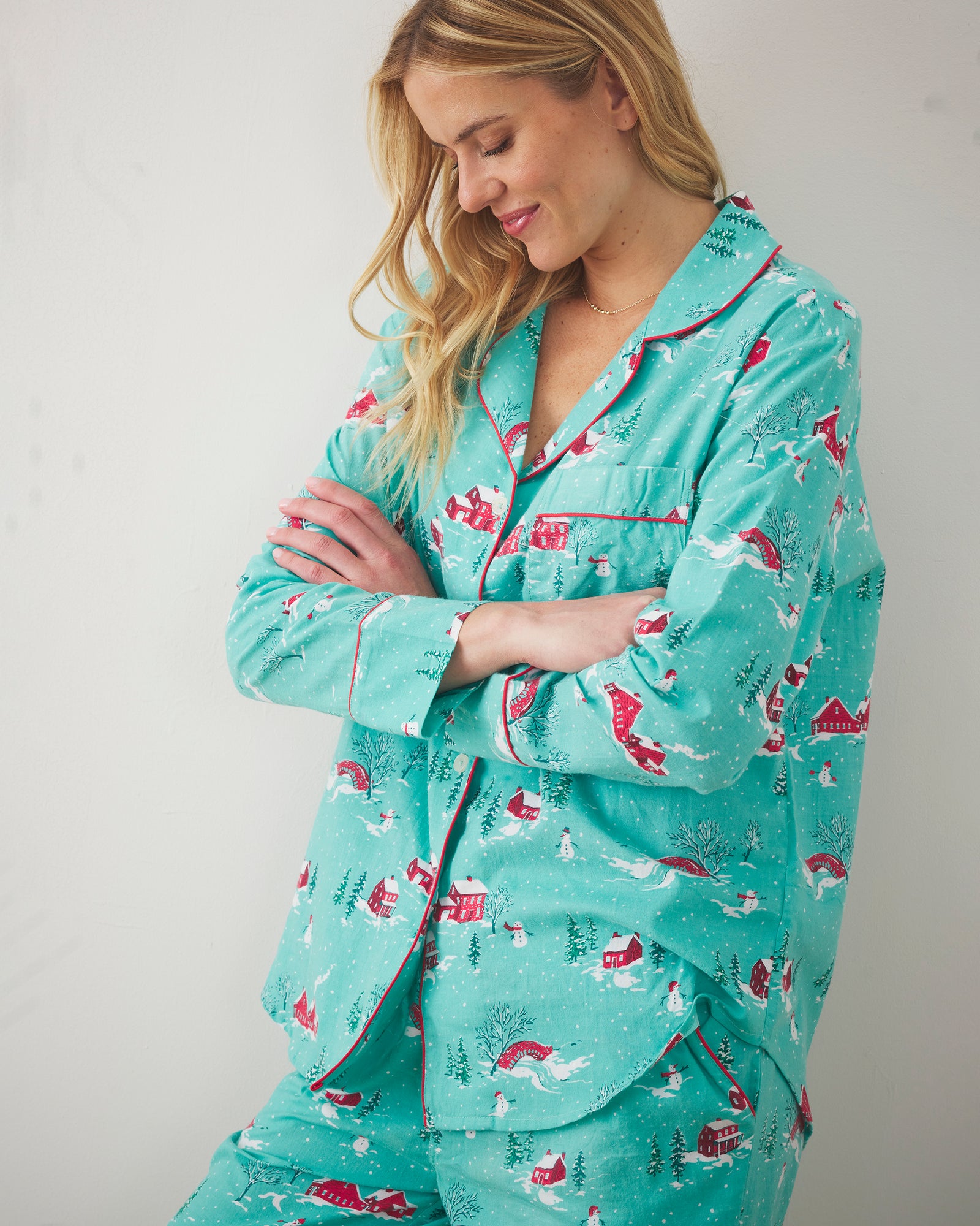 Winter Wonderland - Flannel Long PJ Set - Snow Day - Printfresh