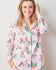 PF x The Hiltons Christmas Poodle Party - Long PJ Set - Rose - Printfresh