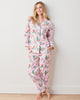 PF x The Hiltons Christmas Poodle Party - Long PJ Set - Rose - Printfresh