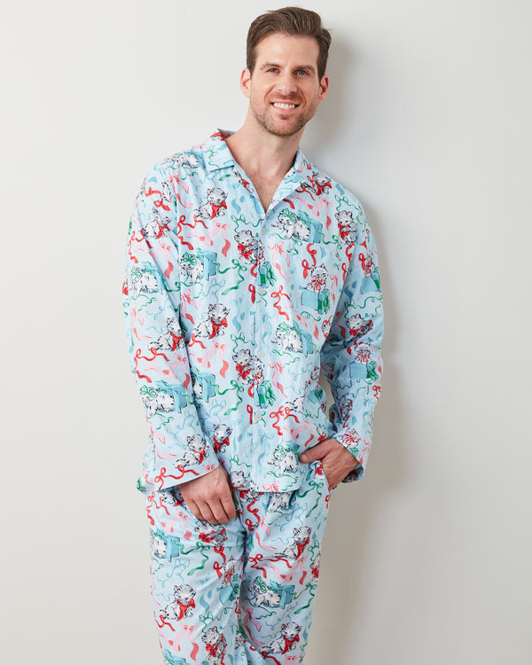 PF x The Hiltons Wrapped Gifts - Men's Long Sleep Set - Baby Blue - Printfresh