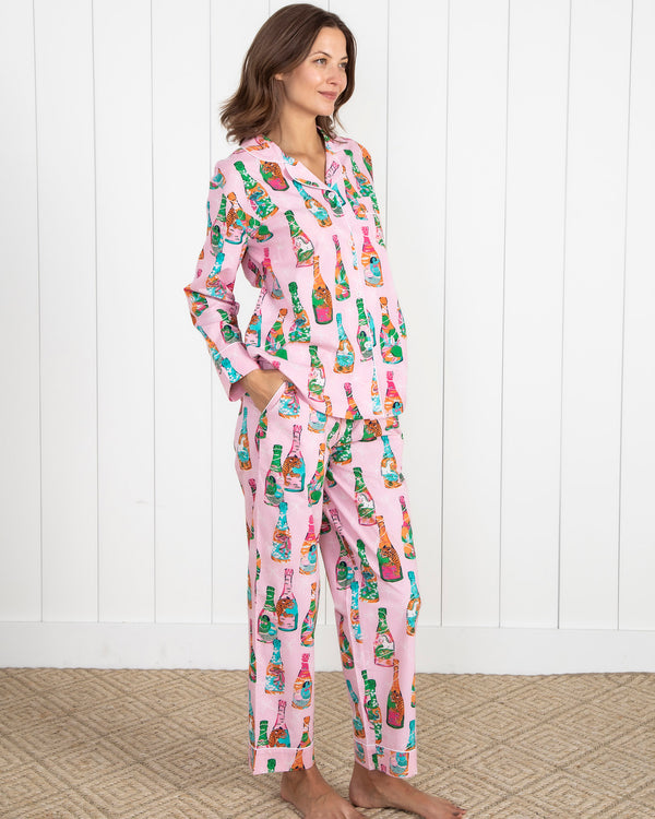 Pop the Bubbly - Long PJ Set - Sparkling Rosé - Printfresh