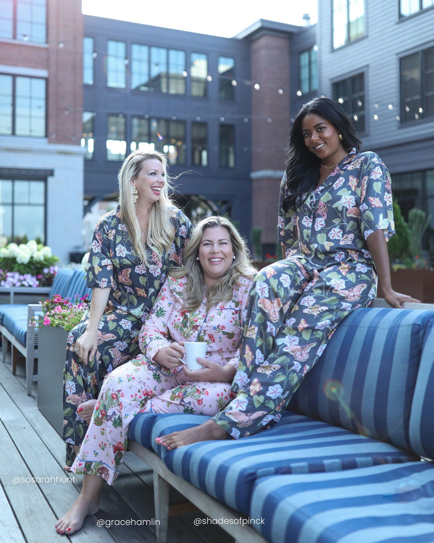 Midnight Flutter - Eco Satin Wildest Dreams Set - Slate - Printfresh