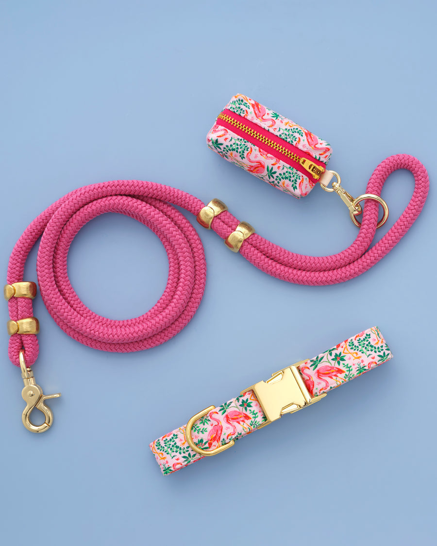 PF x The Foggy Dog Flock of Flamingos - Walk Set Bundle - Multi - Printfresh