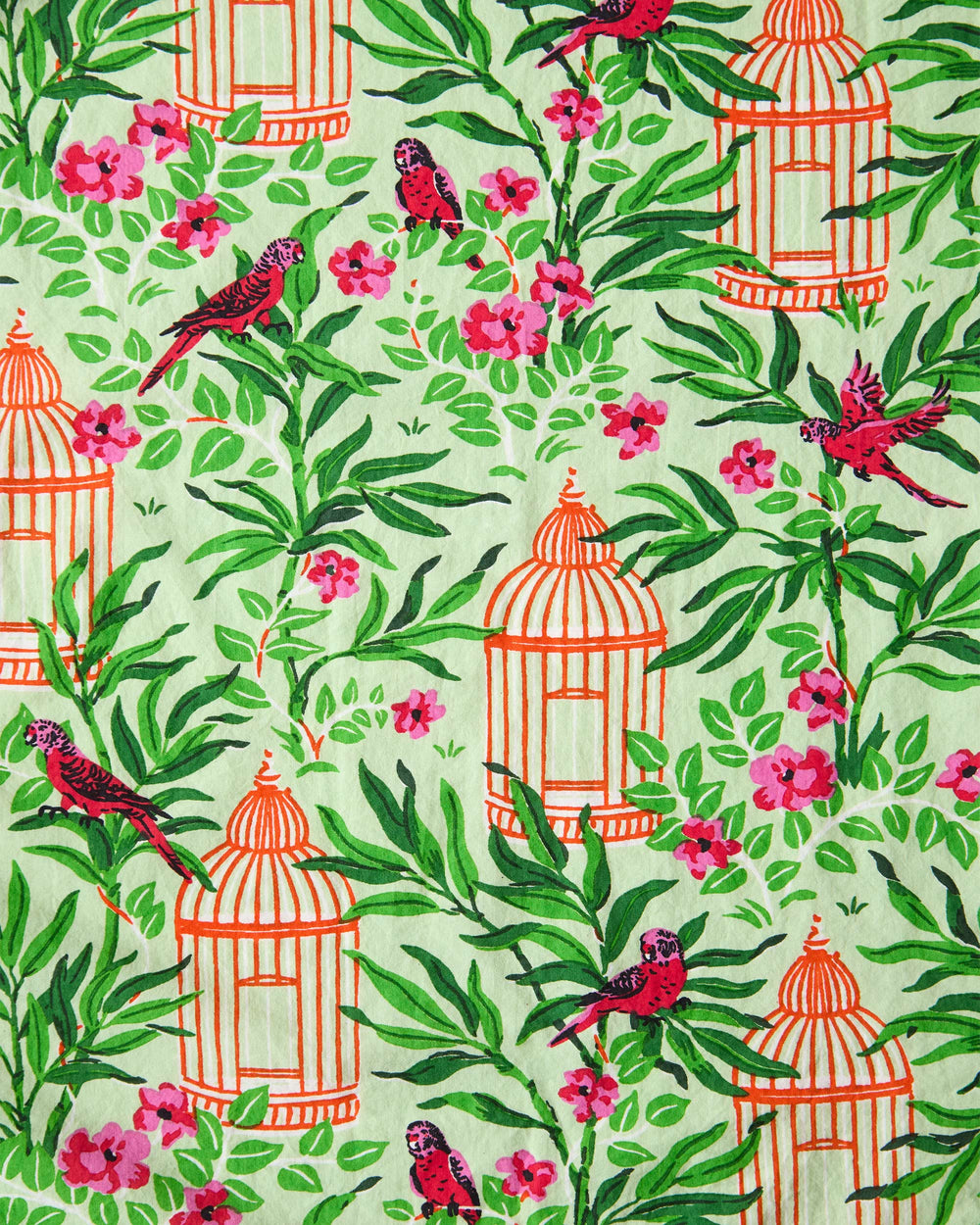 Birds of a Feather - Pintuck Nightgown - Kiwi Slice - Printfresh