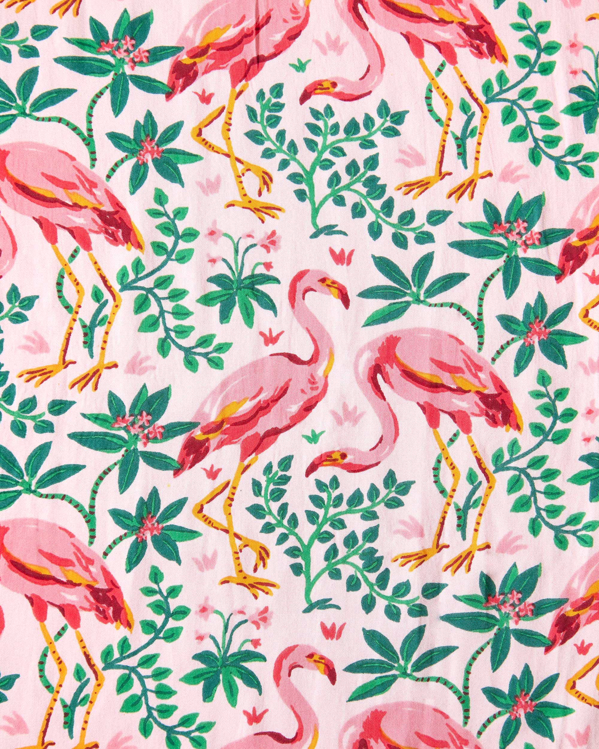 Flock of Flamingos - Satin Wildest Dreams Set - Rose - Printfresh