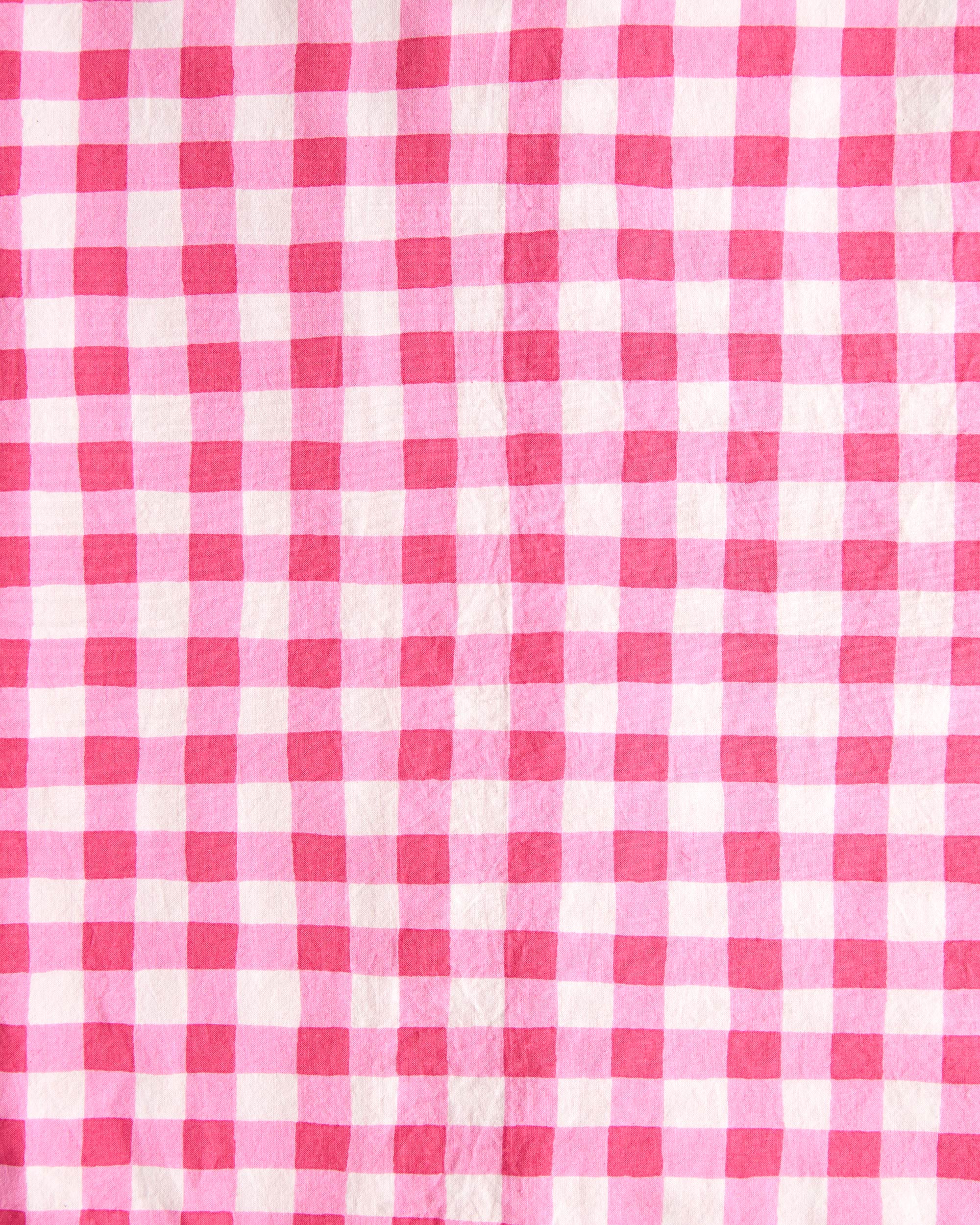 Garden Gingham - Getting Ready Robe - Pink Spritz - Printfresh