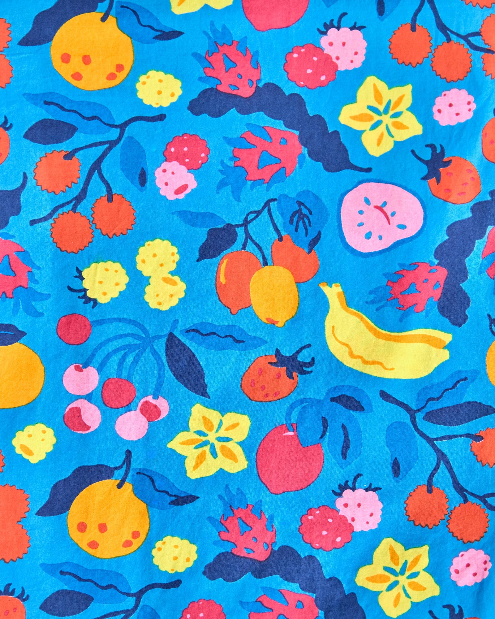 Smoothie Time - Pintuck Nightgown - Tropical Blue - Printfresh