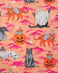 Halloween House Cats - Long PJ Set - Jack O' Lantern - Printfresh