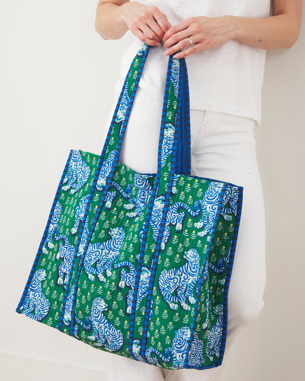 Tiger Queen - The Traveler Tote - Jade - Printfresh