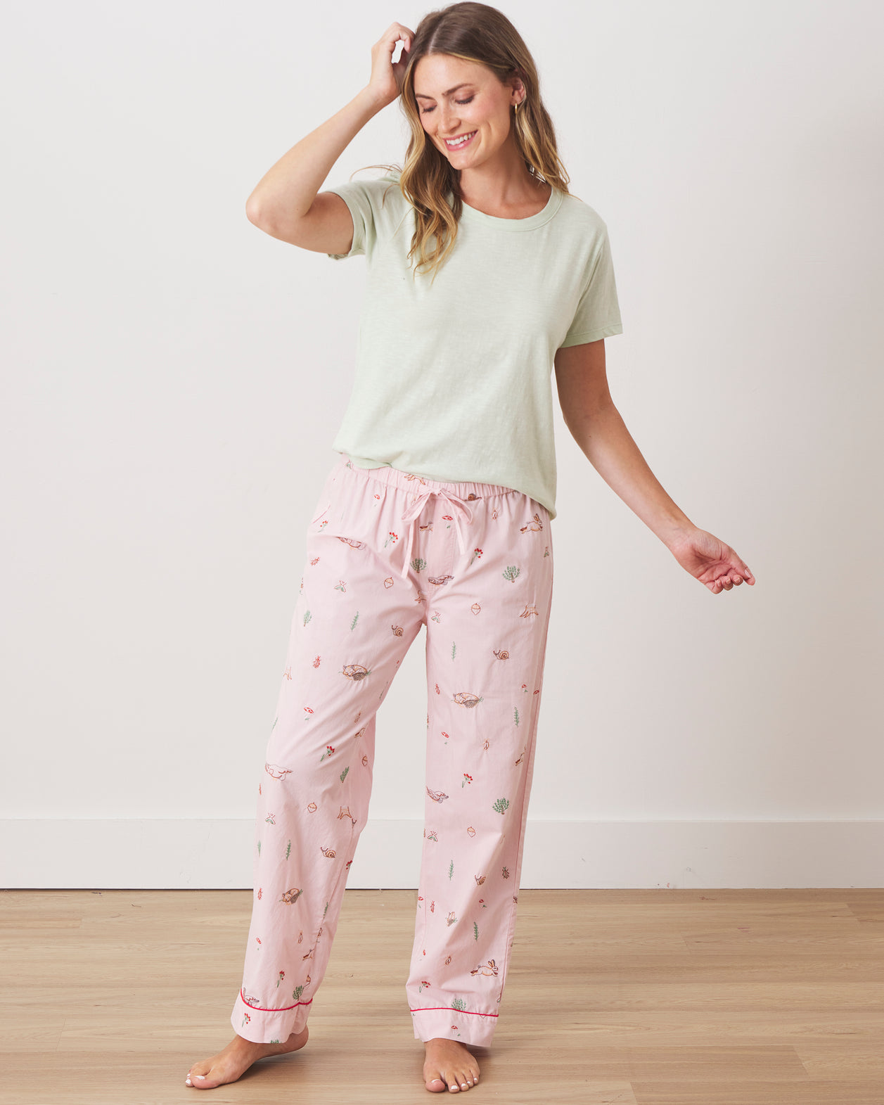 Woodland Storybook - PJ Pants - Blush - Printfresh