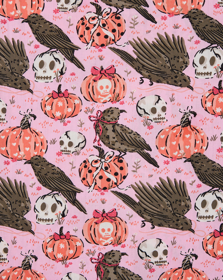Sleepy Hollow - Ruffle Shorts - Nevermore Pink - Printfresh