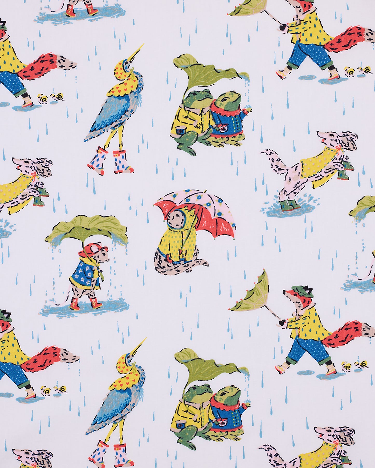 Spring Showers - Long PJ Set - Rain Cloud - Printfresh