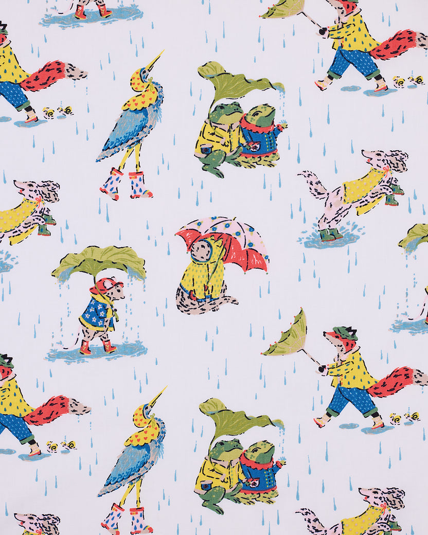 Spring Showers - Long PJ Set - Rain Cloud - Printfresh