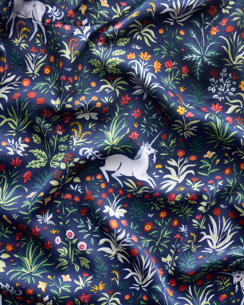 Unicorn's Garden - Eco Satin Wildest Dream Set - Indigo - Printfresh