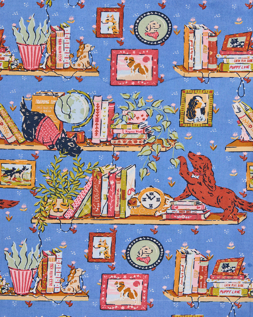 Unleashed Stories - Back to Bed Cropped Pant Set - Bookkeeper Blue - Printfresh