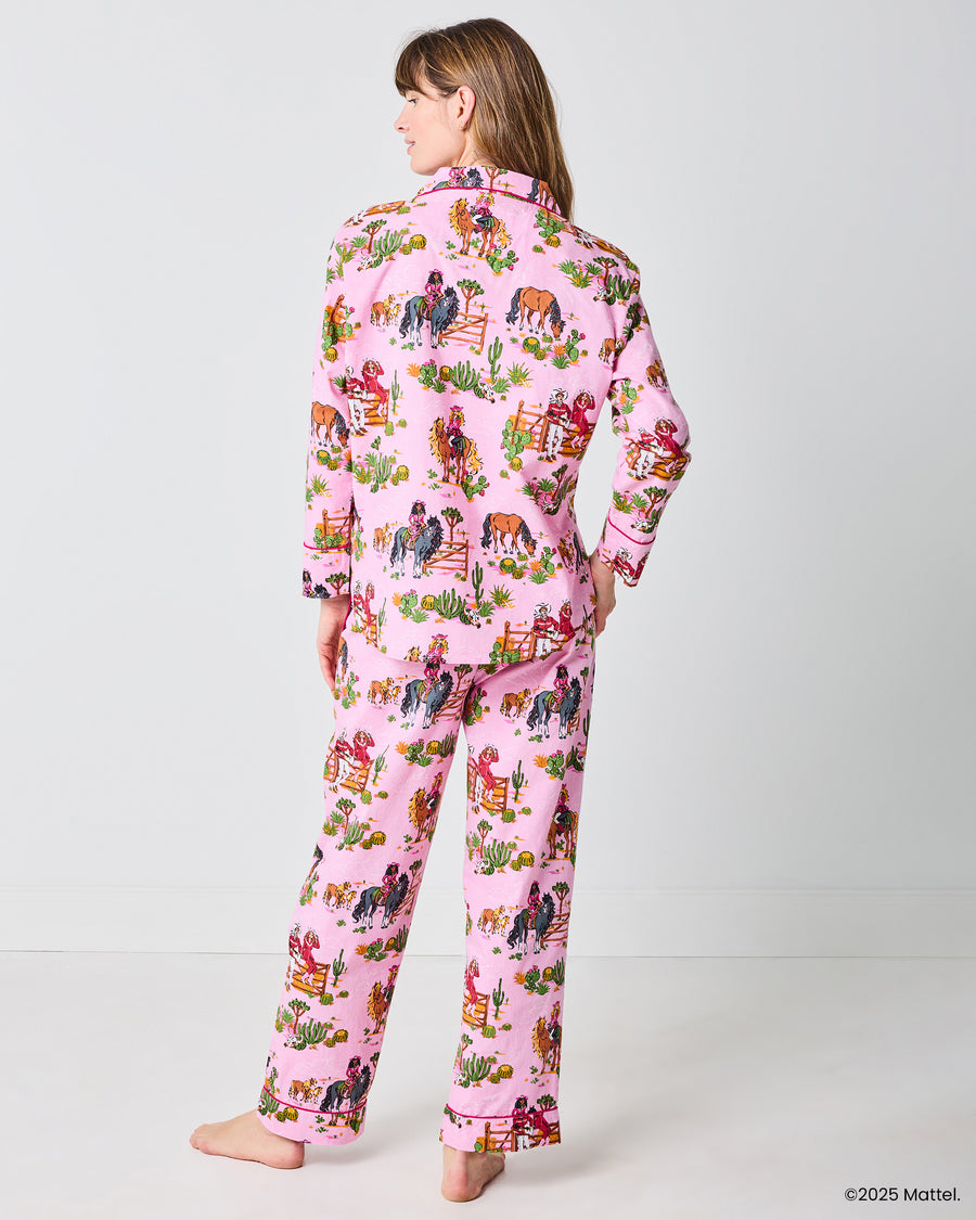 Barbie™ + Printfresh Western Barbie - Long PJ Set - Cowgirl Pink - Printfresh