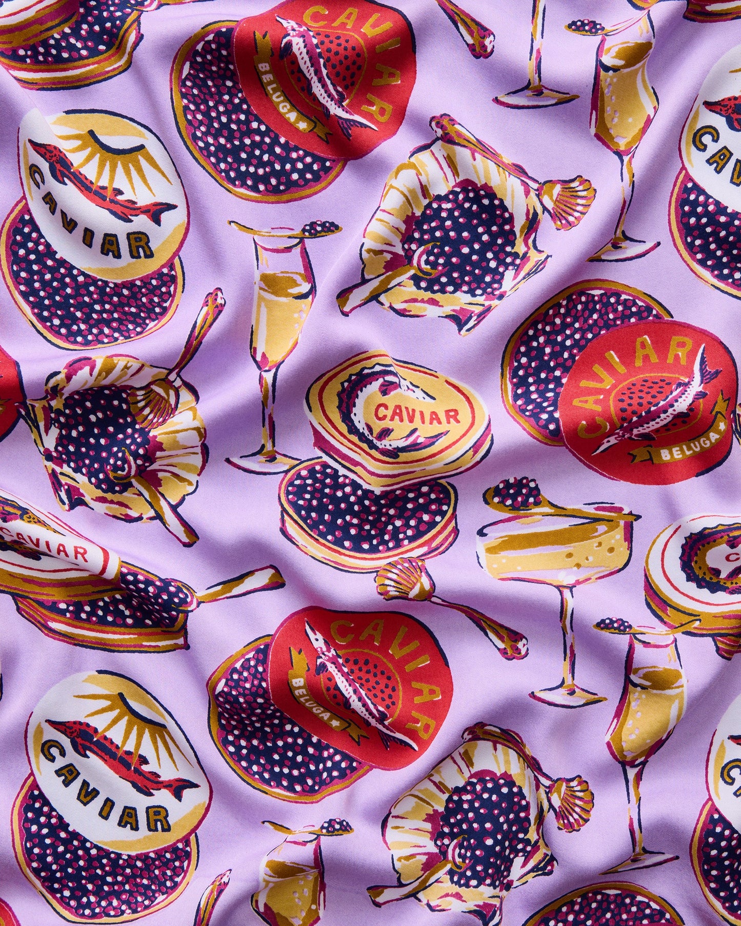 Champagne & Caviar - Tall Eco Satin Rittenhouse Set - Lavender Spritz - Printfresh
