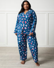 Beachcomber - Petite Long PJ Set - Shoreline Blue - Printfresh