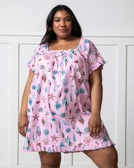 Beachcomber - Pintuck Nightgown - Pink Sand - Printfresh