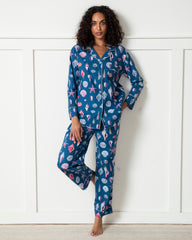 Beachcomber - Tall Long PJ Set - Shoreline Blue - Printfresh