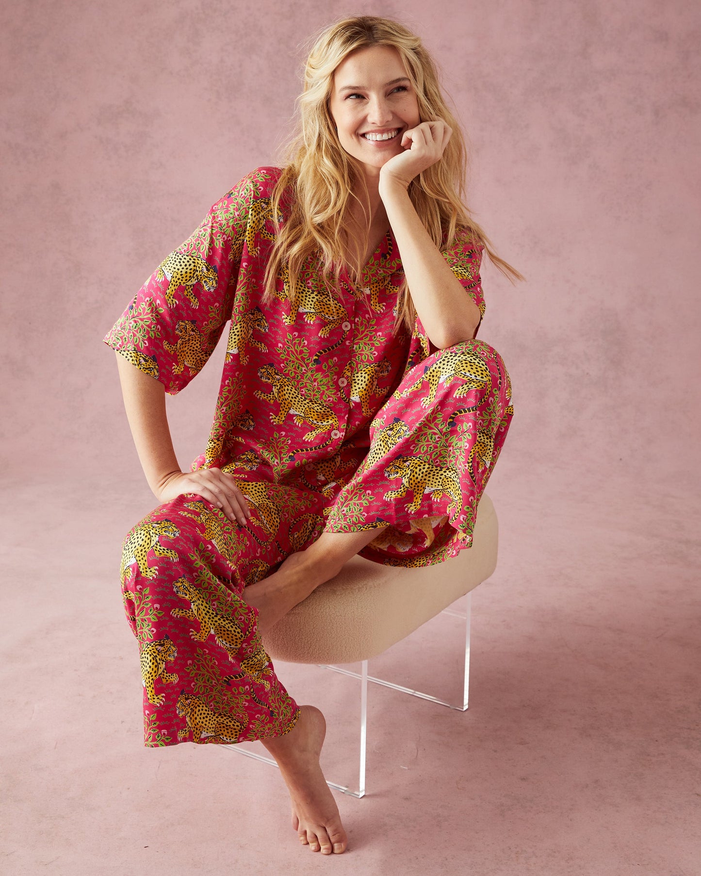 Bagheera - Petite Eco Satin Wildest Dreams Set - Hot Pink - Printfresh
