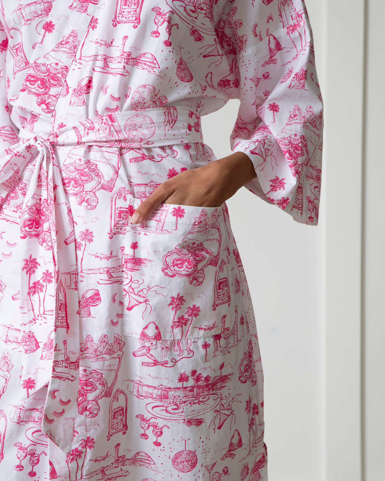 PF x Sean Taylor Girls' Trip Toile - Robe - Pink Cloud - Printfresh