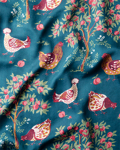 Hen House - Eco Satin Boyfriend Boxer - Navy - Printfresh