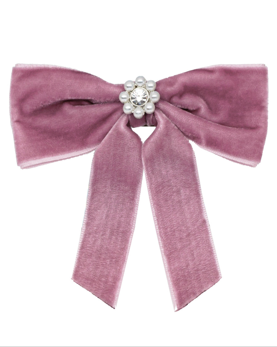 Baby Mauve - Emi Jay Mini Iconic Velvet Bow - Emi Jay - Printfresh