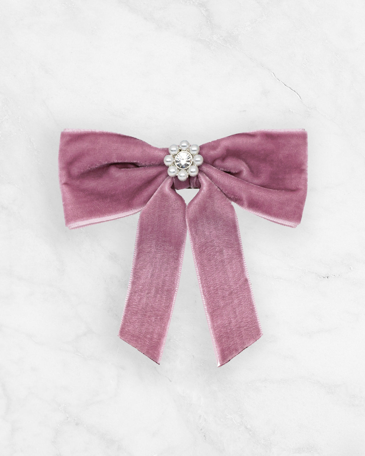 Baby Mauve - Emi Jay Mini Iconic Velvet Bow - Emi Jay - Printfresh