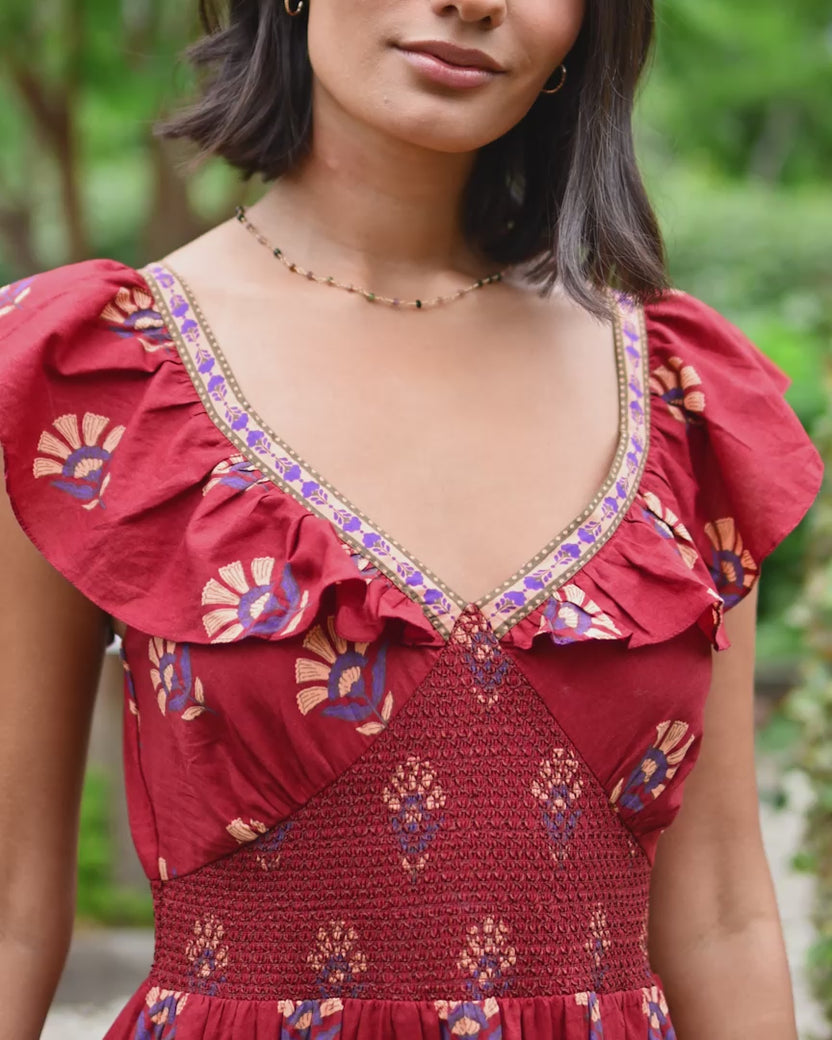 Canyon Wildflower - Cordelia Dress - Red Rock