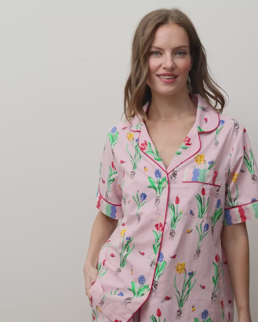 Tulip Trail - Short PJ Set - Blush