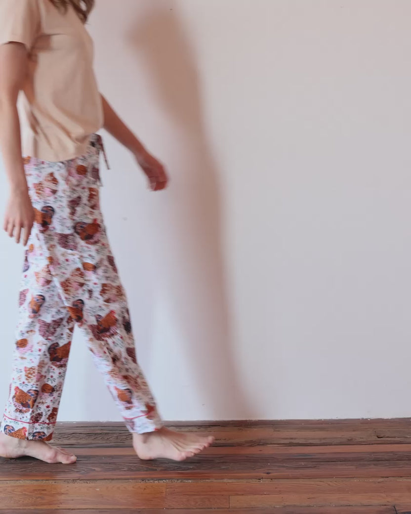 Must Love Chickens - PJ Pants - Cloud