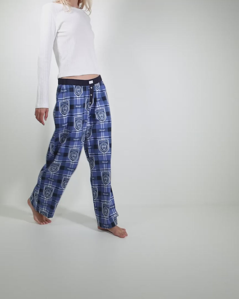 Chilton Plaid - Lightweight Flannel Nola PJ Pants - Rory Blue