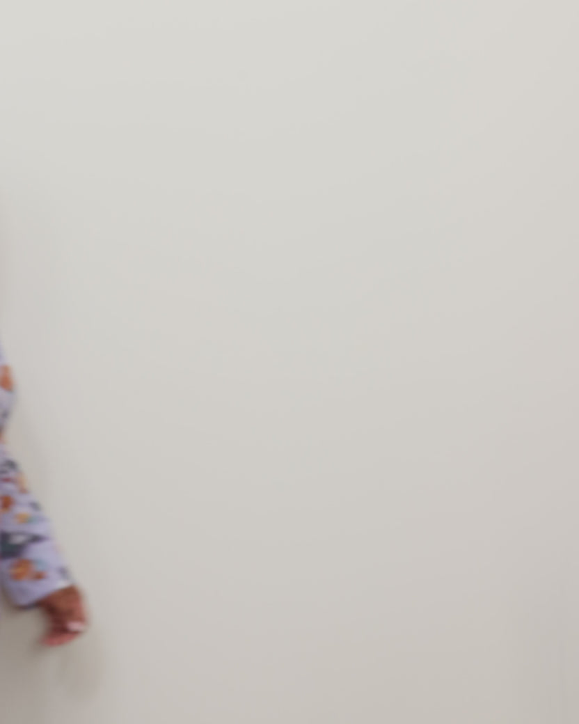 Peckish Pastries - Long PJ Set - Lavender Lovebird