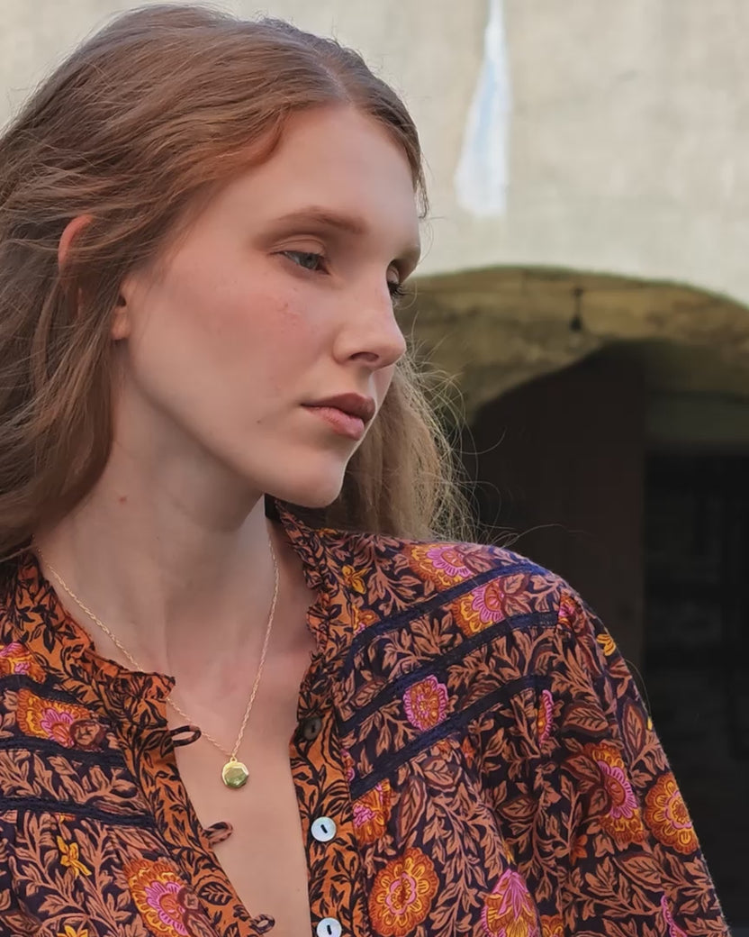 Sunset Vine - Evelyn Blouse - Prairie Dusk