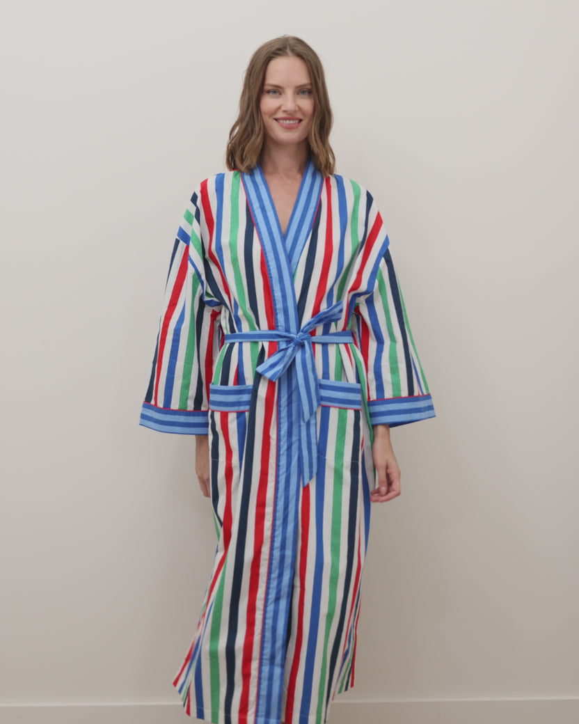 Gift Wrapping - Lounge Robe - Nautical Stripe