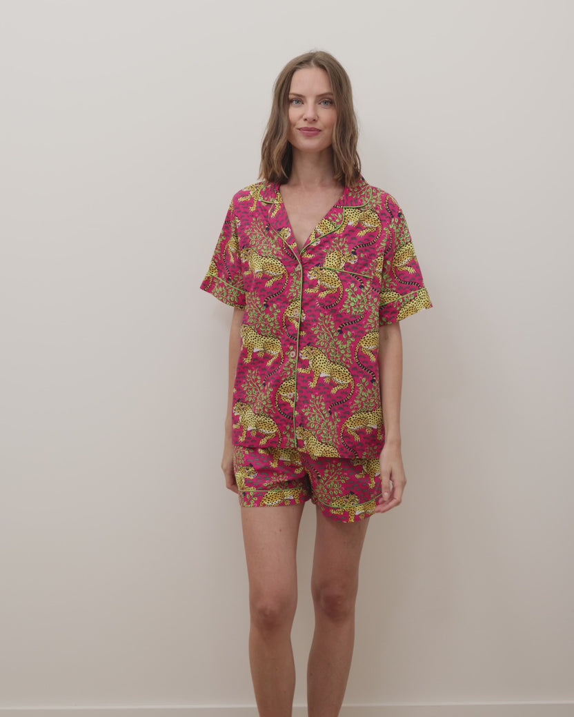 Bagheera - Short PJ Set - Hot Pink