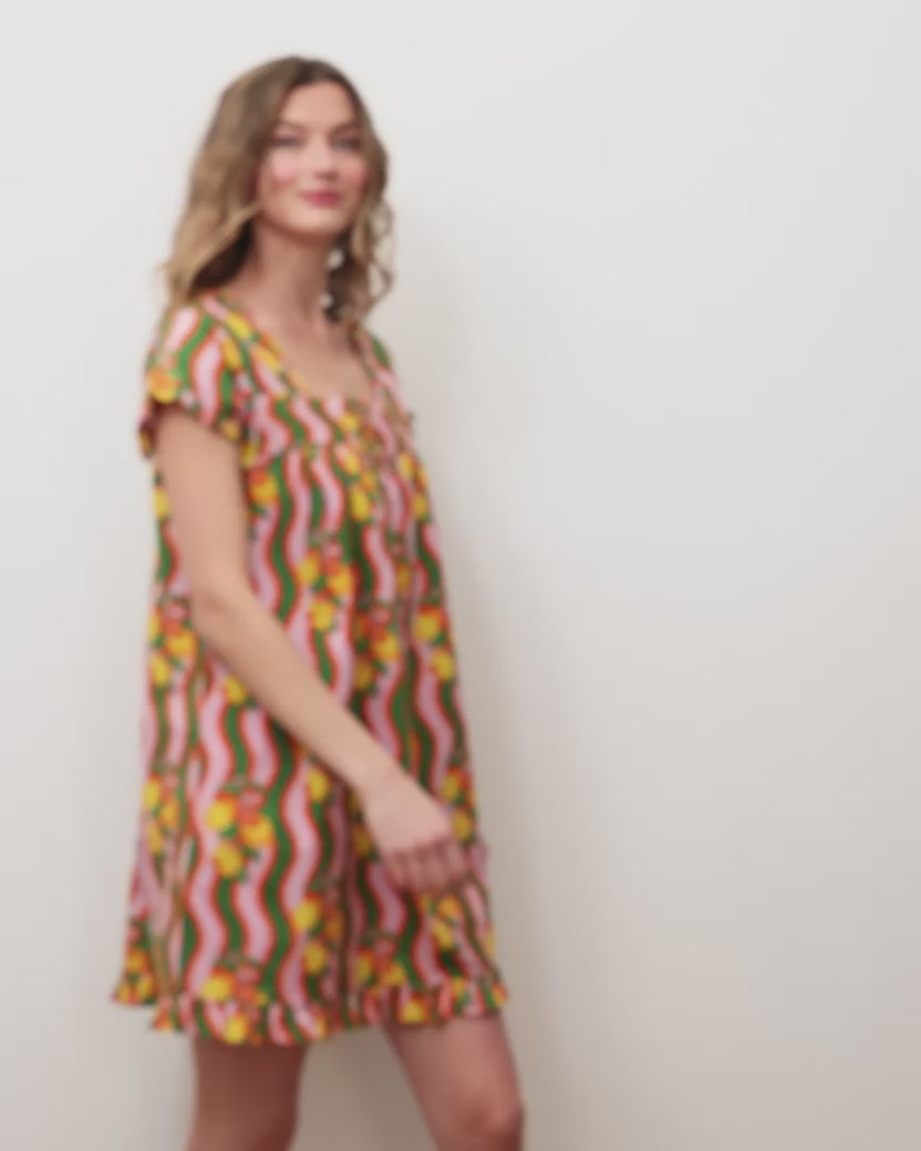 Lemon Twist - Pintuck Nightgown - Limoncello
