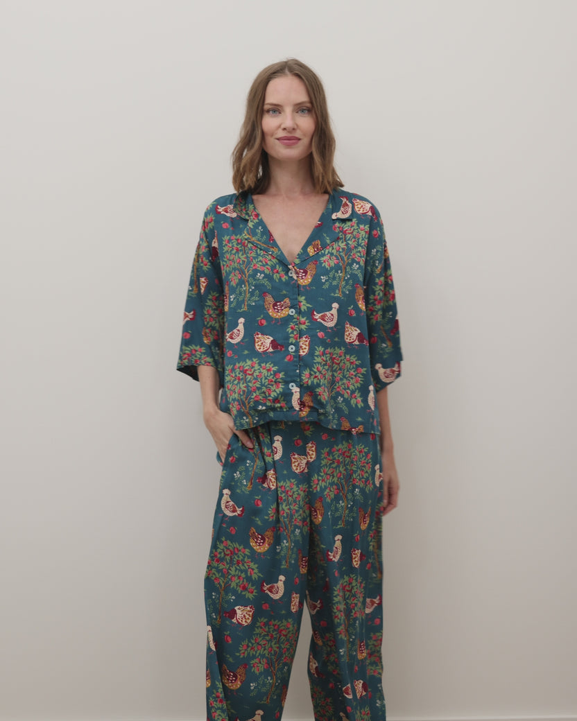 Hen House - Eco Satin Wildest Dreams Set - Navy