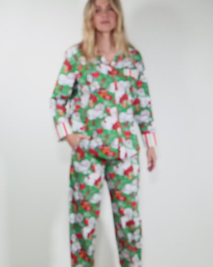 Good Dog Christmas - Petite Long PJ Set - Evergreen